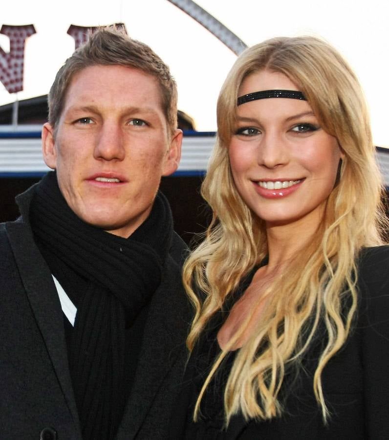 Bastian Schweinsteiger y su novia Sarah Brandner.