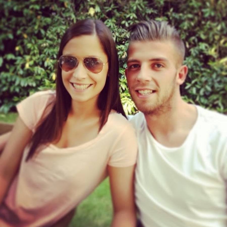 Toby Alderweireld y su novia, Shani Van Mieghem.