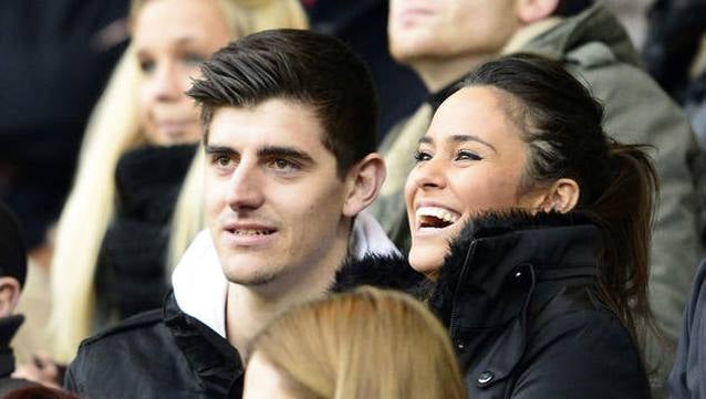 Thibaut Courtois y su novia, Marta Domínguez.