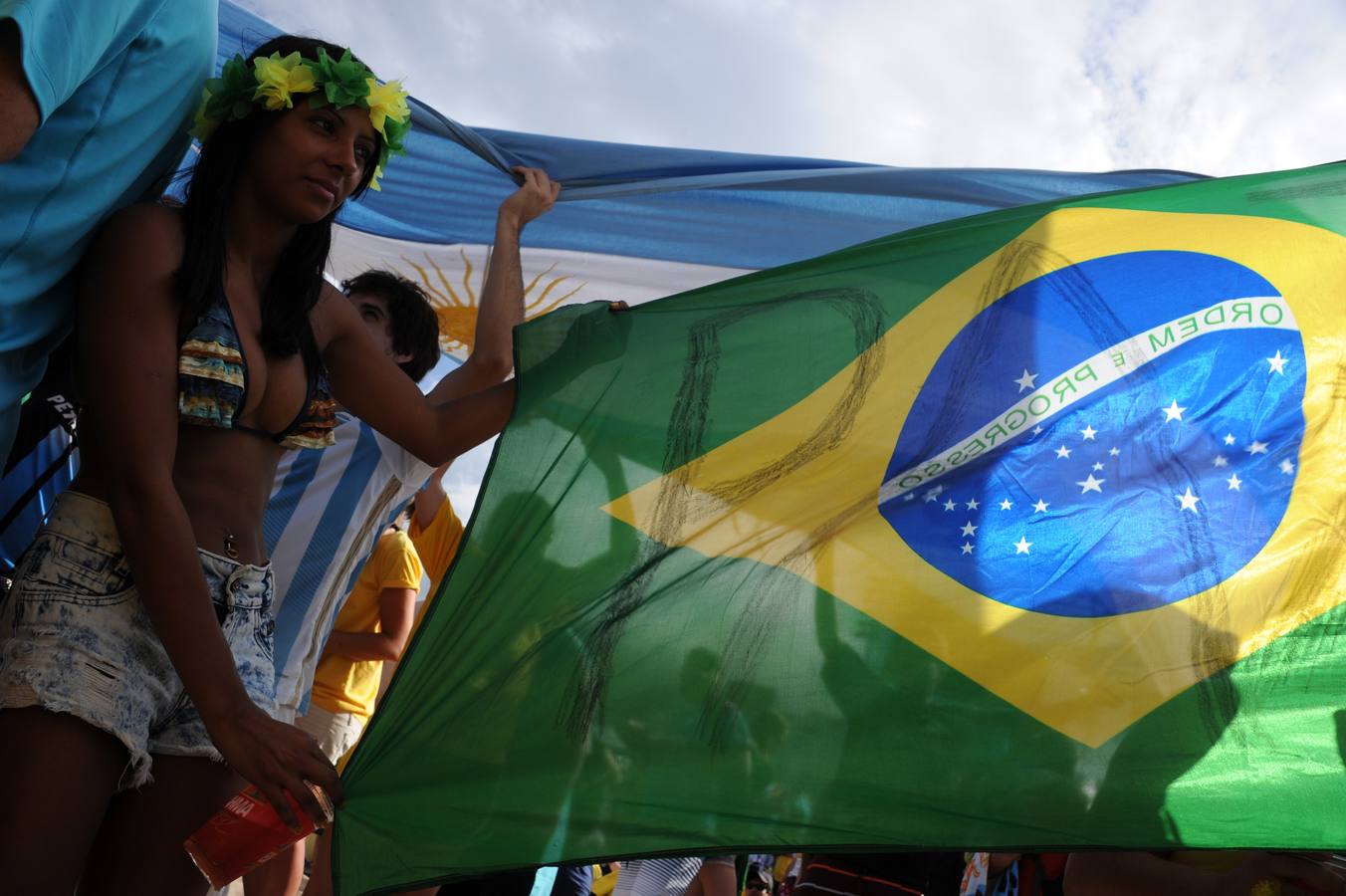 La afición argentina supera a las brasileras en la Copa del Mundo 2014