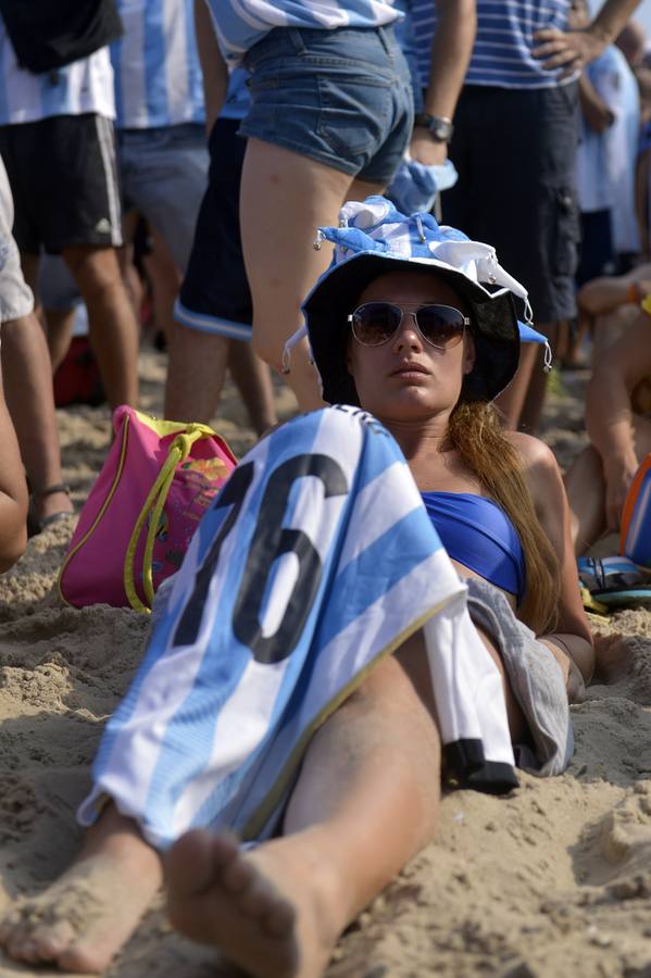 La afición argentina supera a las brasileras en la Copa del Mundo 2014