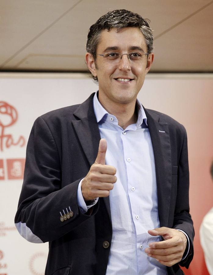 Madina, positivo. El candidato a secretario general del PSOE Eduardo Madina