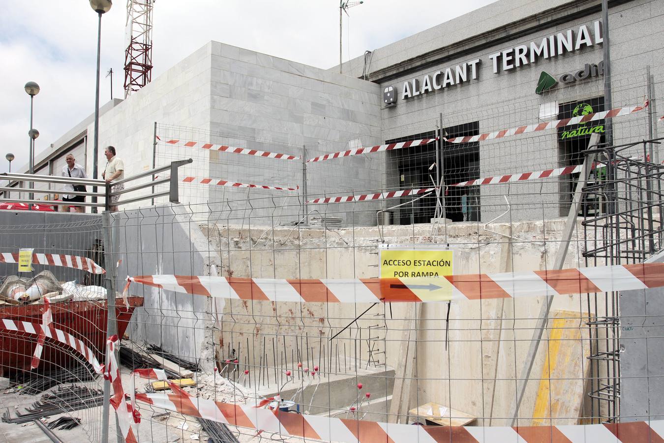 Obras en la Estación de Alicante