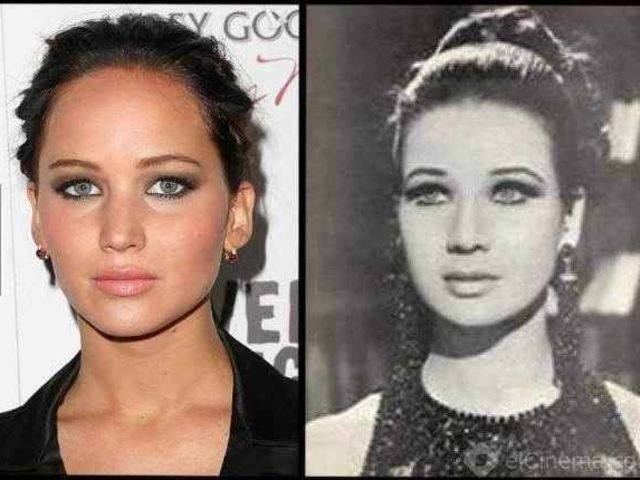 Jennifer Lawrence y la actriz egipcia Zubaida Tharwat.