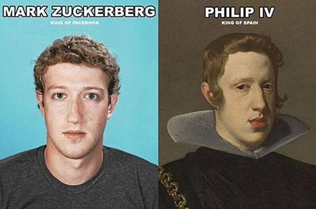 Mark Zuckerberg y el rey Felipe IV.