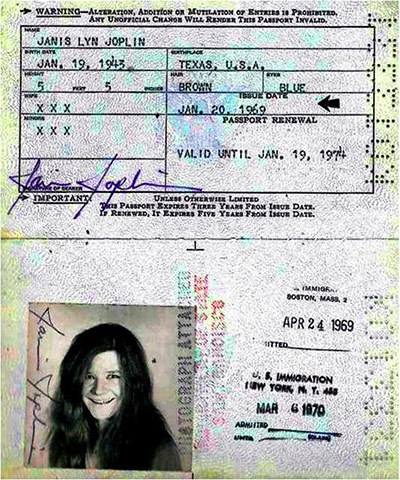 La cantante de rock y blues Janis Joplin.