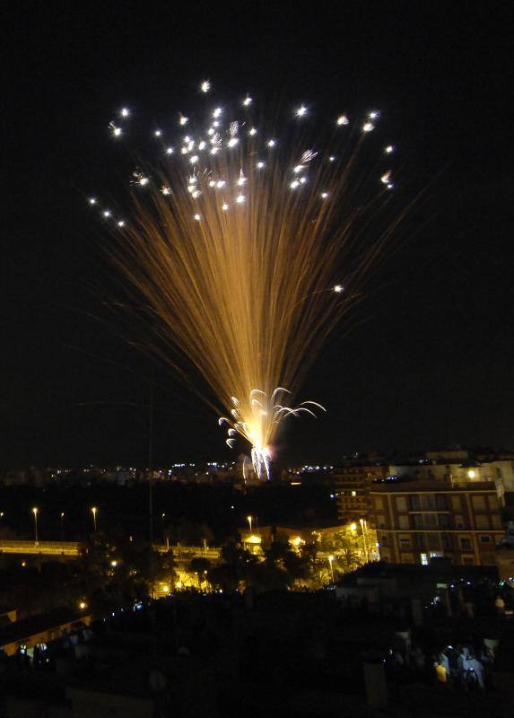 La Palmera de la Virgen lució a oscuras