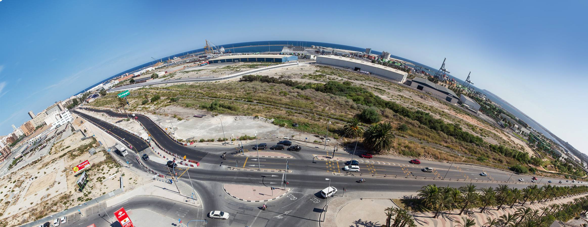 Obras del acceso sur a la ciudad de Alicante