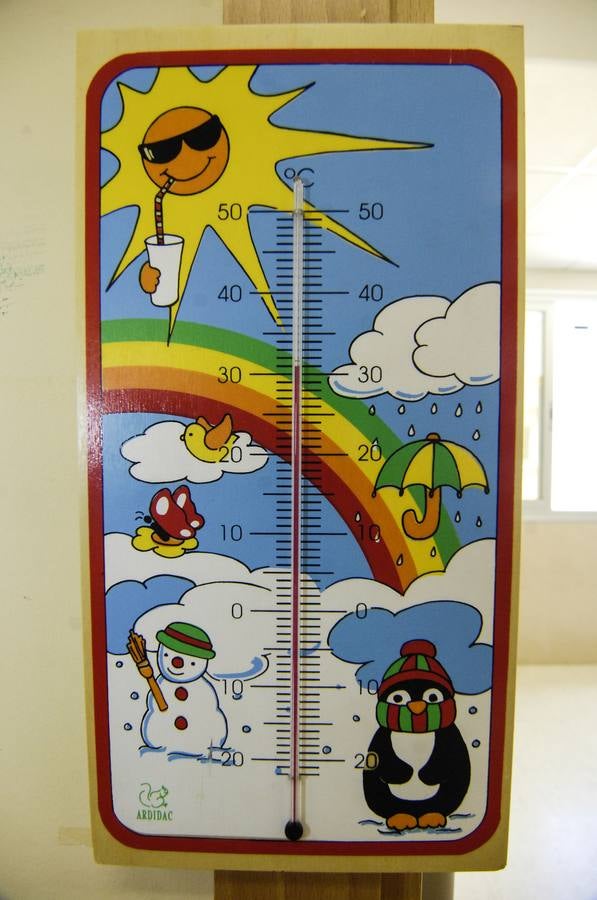 Técnicos en riesgos laborales verifican las elevadas temperaturas en las aulas