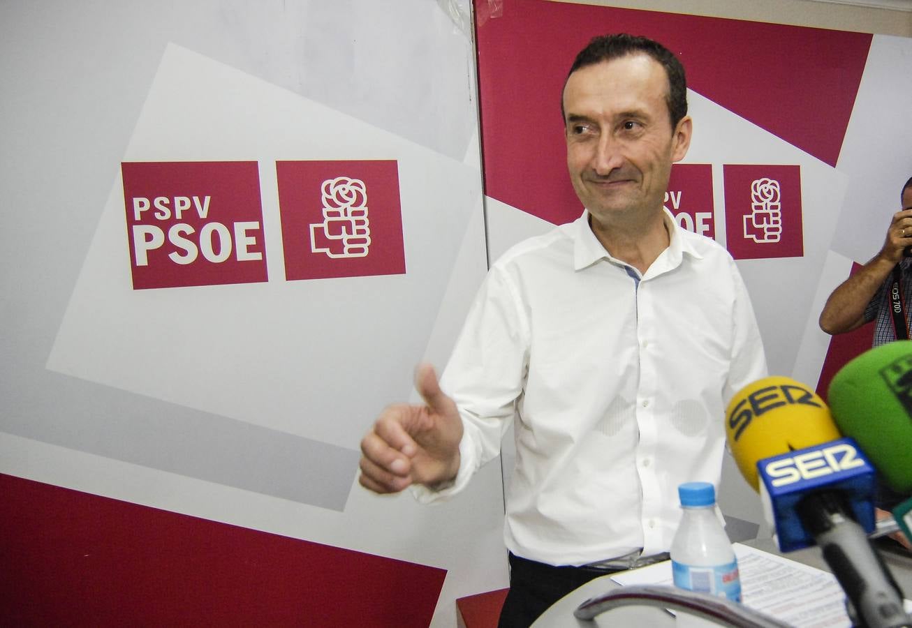 Carlos González, como candidato a las primarias del PSOE en Elche