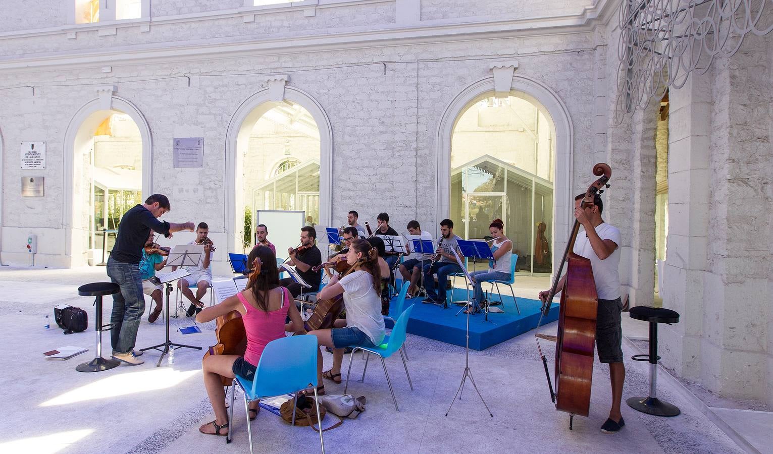 Ensayo de la orquesta de la Casa del Mediterráneo