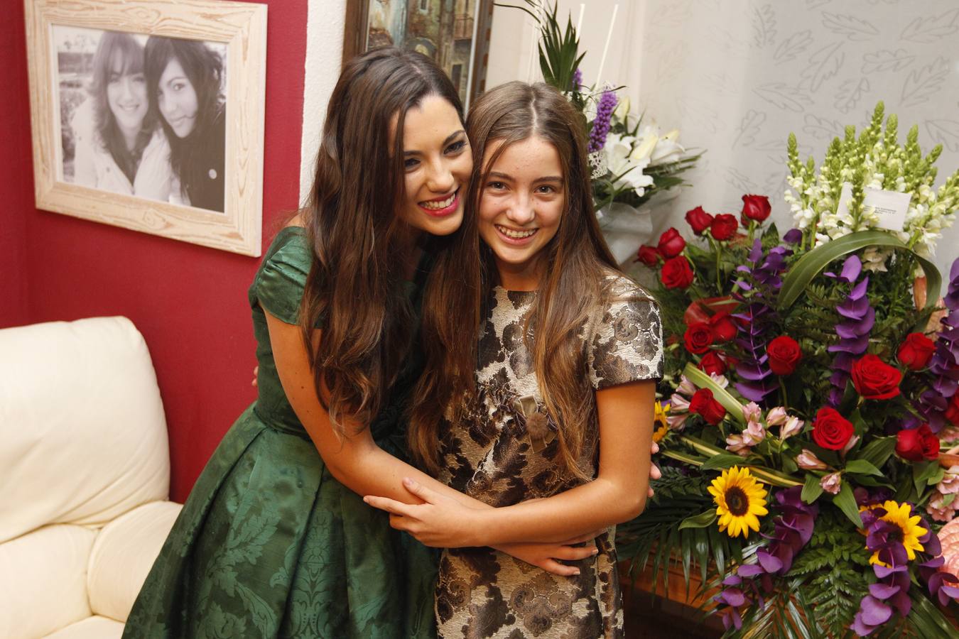 Falleras mayores de Valencia 2015: En casa de Estefanía López y María Donderis