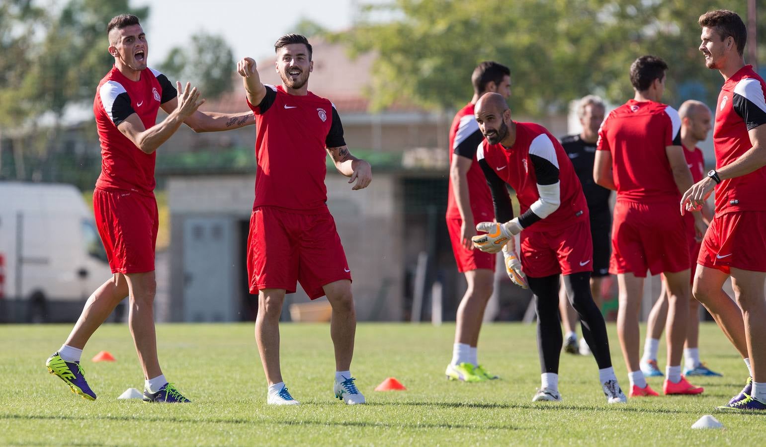 Entrenamiento del Hércules en Fontcalent antes del partido contra Villareal B