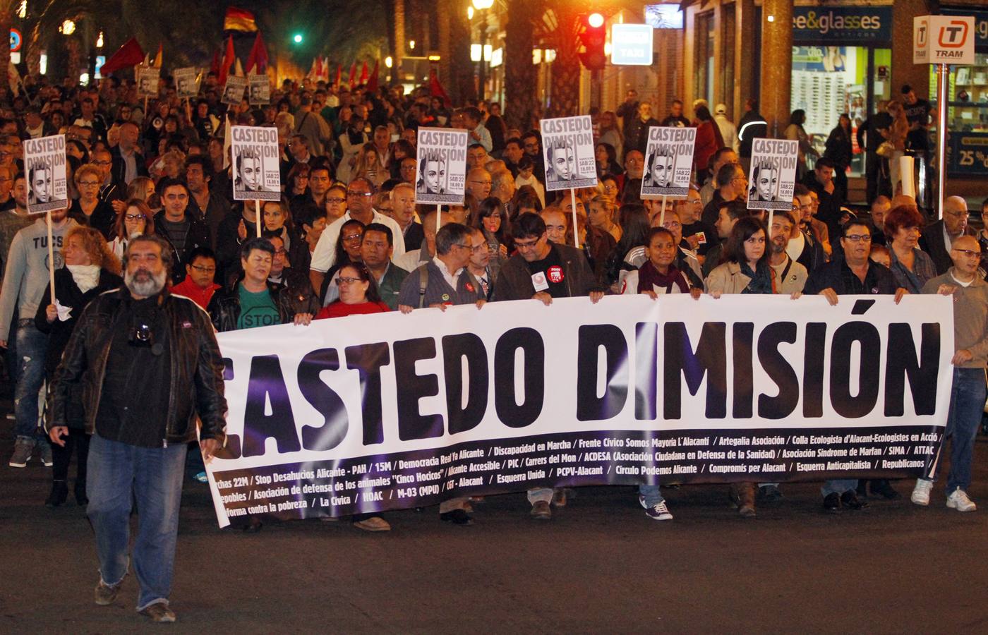 La movilización contra Castedo decae