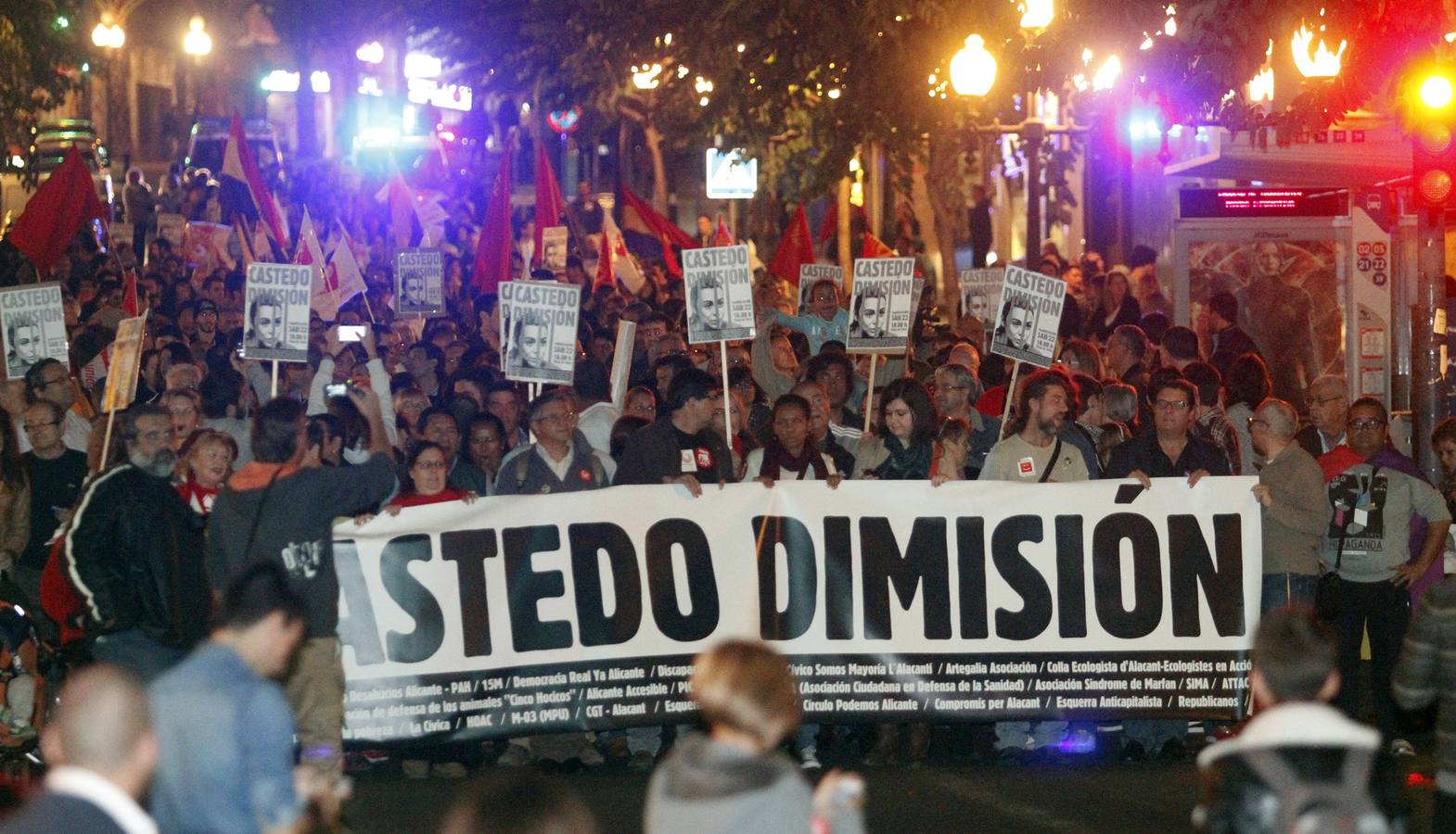 La movilización contra Castedo decae