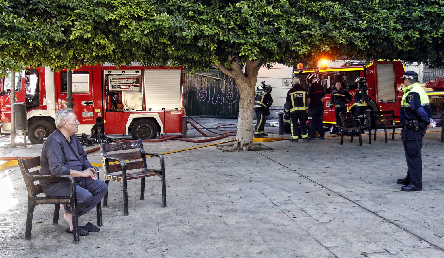 Segundo incendio en dos días en Alicante