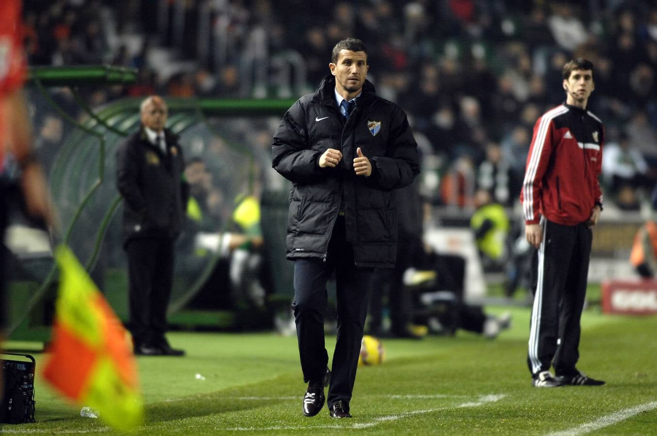 Partido Elche contra el Málaga