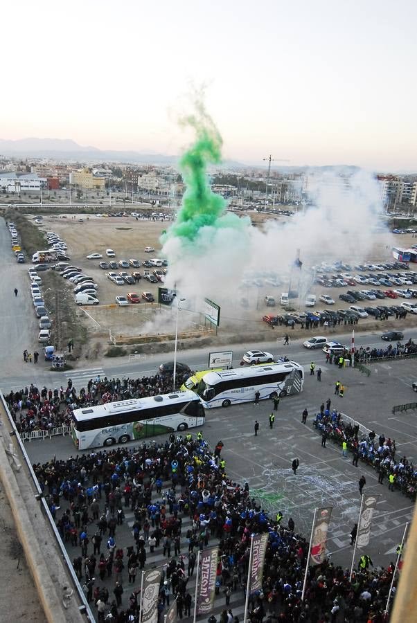 Partido Elche contra el Málaga