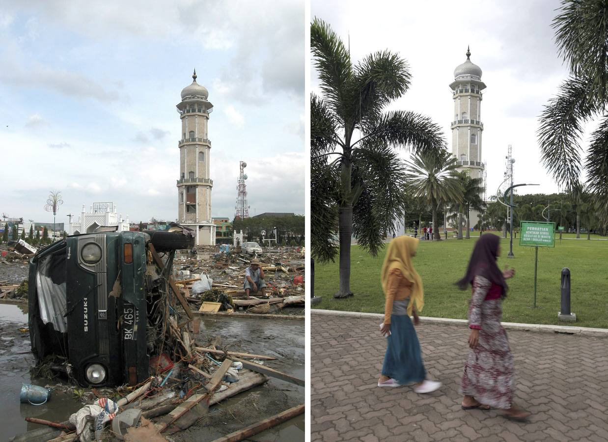 La mezquita de Baitulrahman, en Banda Aceh (Indonesia).