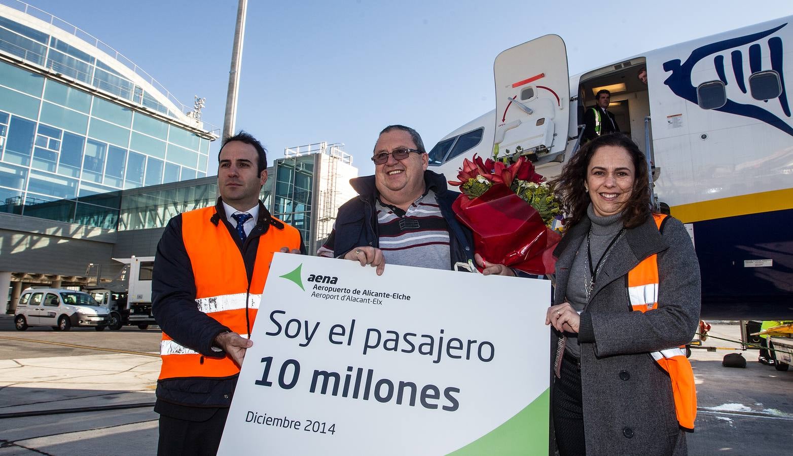 El Aeropuerto Alicante-Elche recibe al pasajero 10 millones