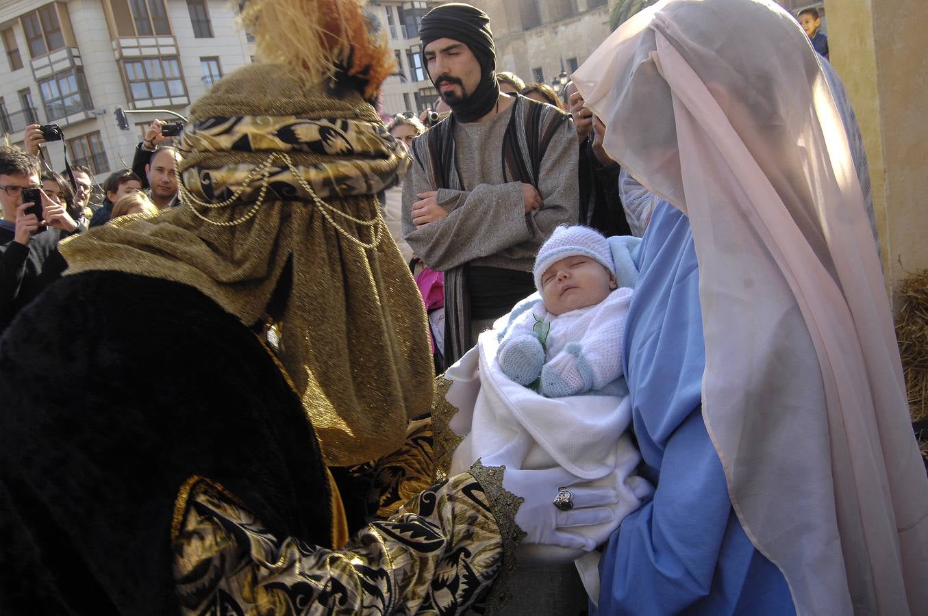 Los Reyes Magos en el Belén Viviente de Elche