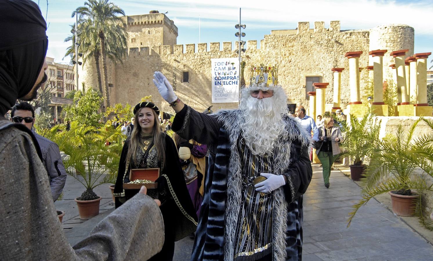 Los Reyes Magos en el Belén Viviente de Elche