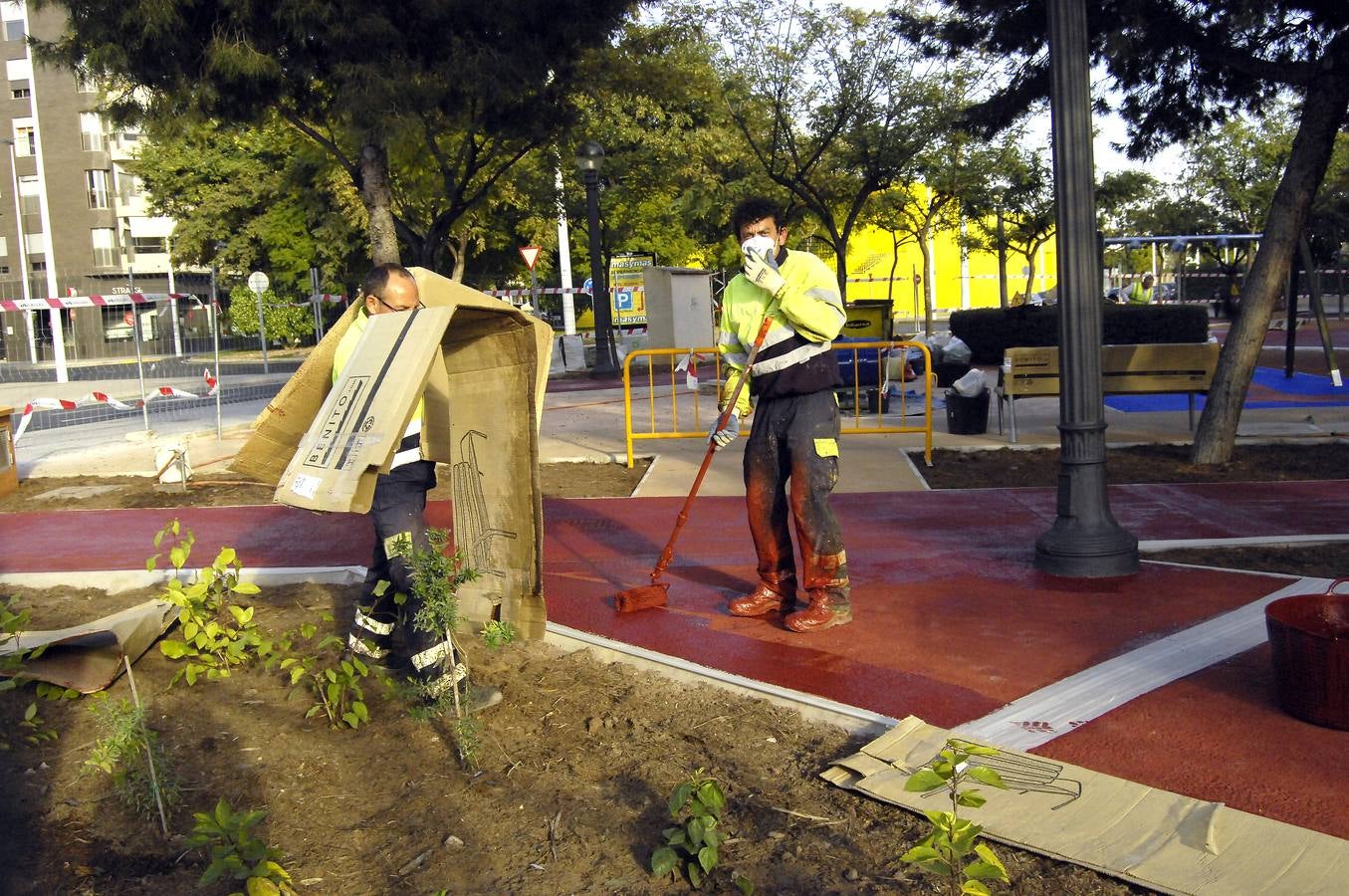 Obras en el recolector del barrio San Antón