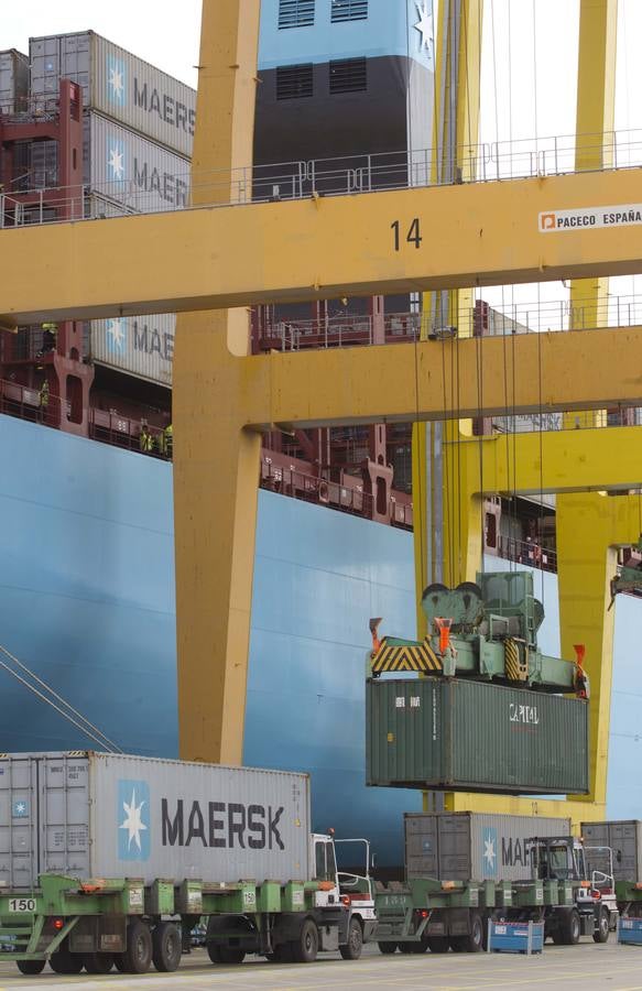 El mayor barco que ha atracado en el Puerto de Valencia