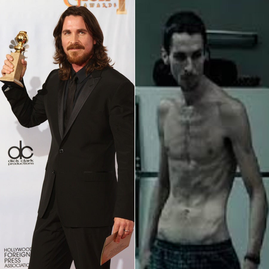 Christian Bale, en 'El Maquinista', tuvo que perder 30 kilos.