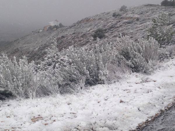 Nieve en Alcossebre. 