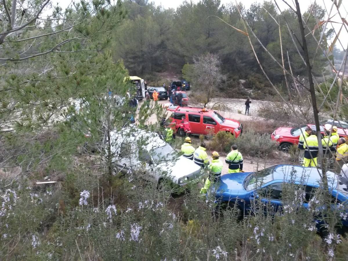 Dispositivo de búsqueda del desaparecido en Muro de Alcoy