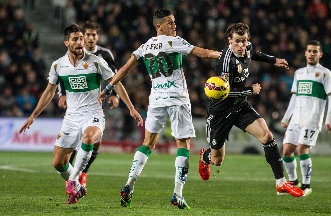 Partido entre el Elche y el Real Madrid