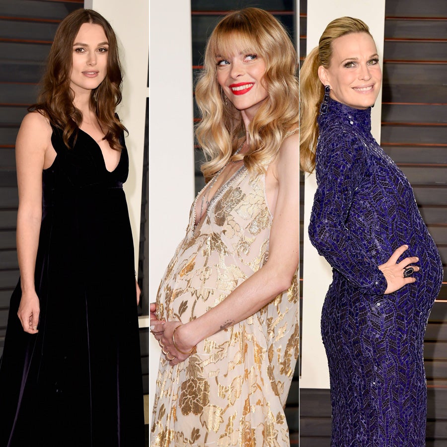 Keyra Knightley, Jaime King y Molly Sims posaron frente a las cámaras y mostraron radiantes su avanzado embarazo.