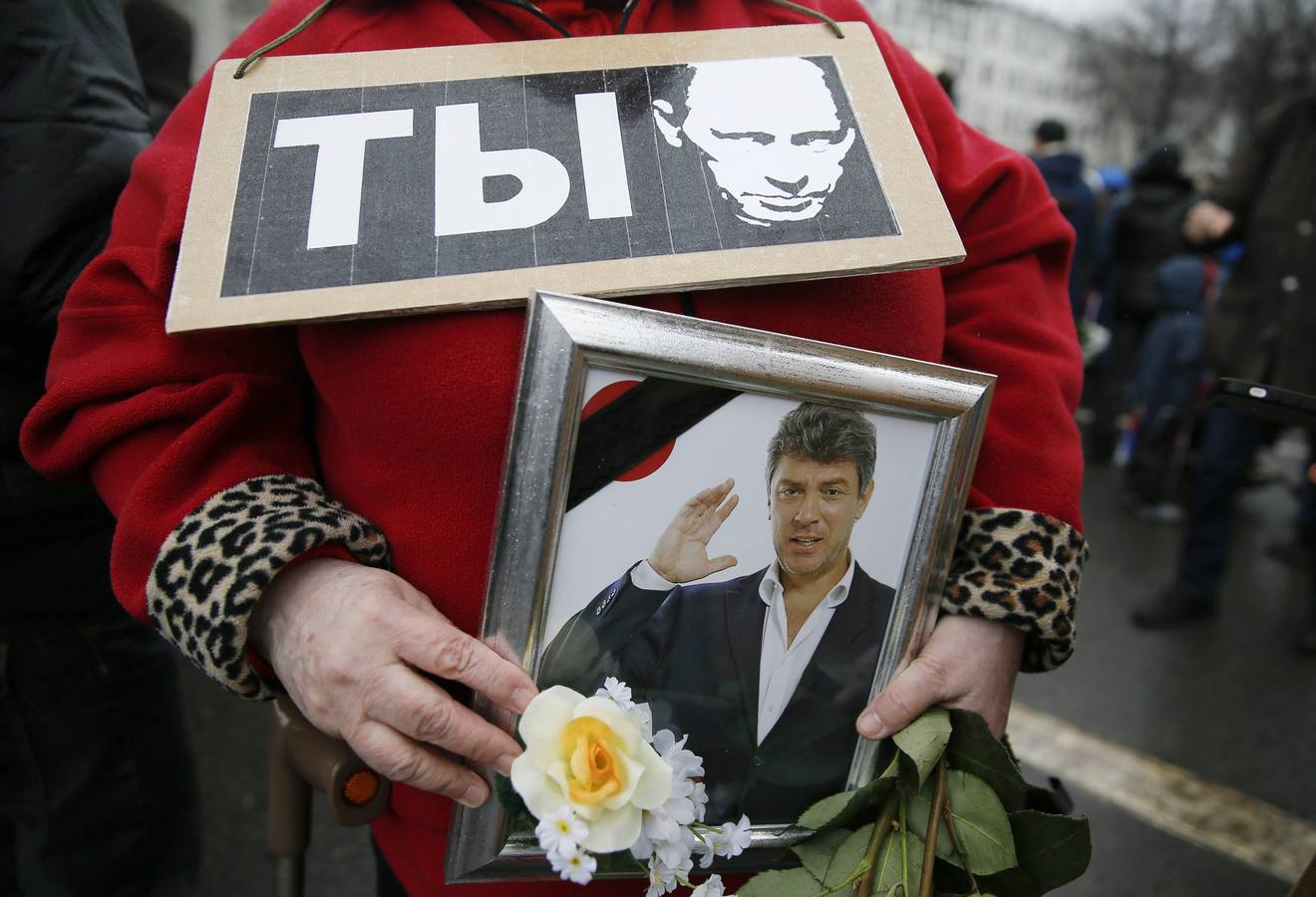 Marcha en memoria del opositor Nemtsov