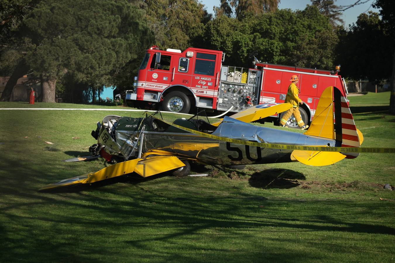 Harrison Ford, herido en un aterrizaje forzoso de la avioneta que pilotaba