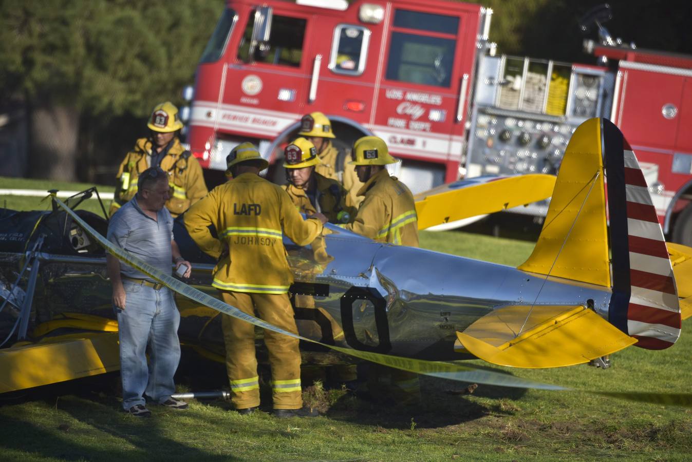 Harrison Ford, herido en un aterrizaje forzoso de la avioneta que pilotaba