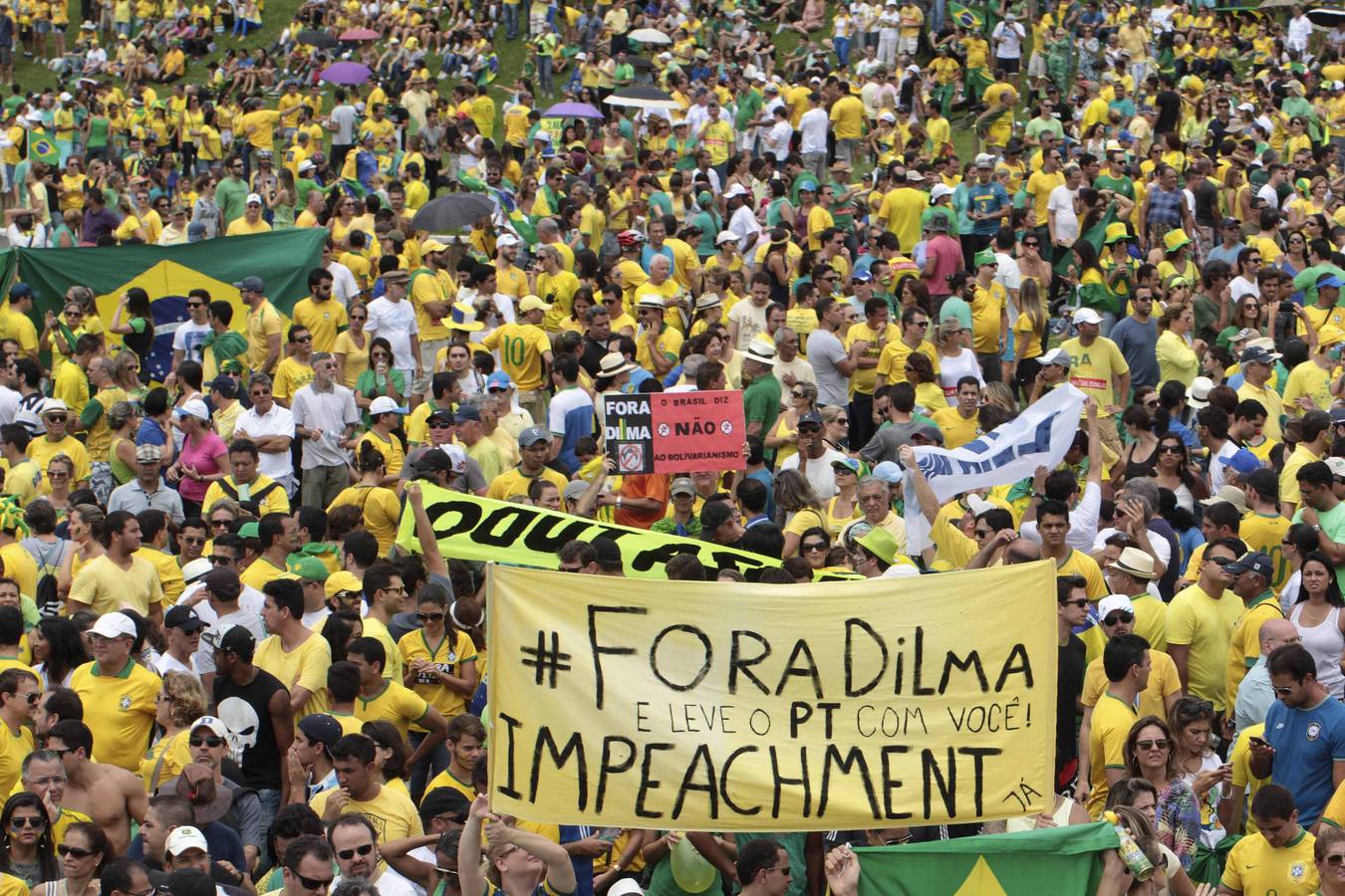 Protesta en Brasil contra Dilma