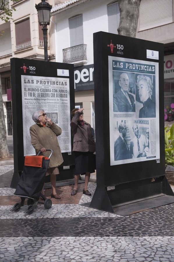 &#039;150 aniversario de LAS PROVINCIAS&#039;: Gandia acoge la exposición de portadas históricas