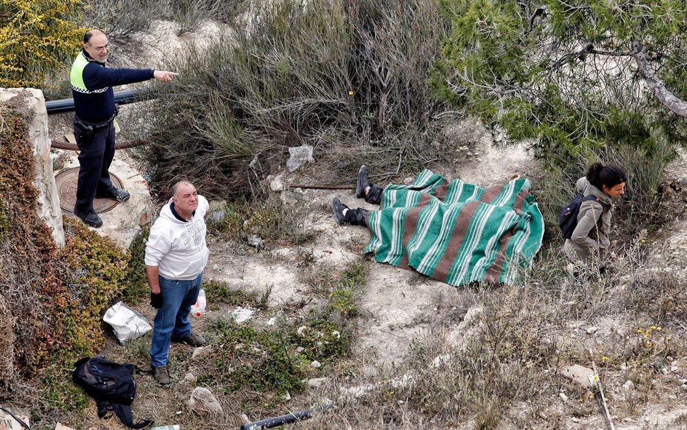 Hallan el cadáver de un hombre en el castillo de San Fernando en Alicante