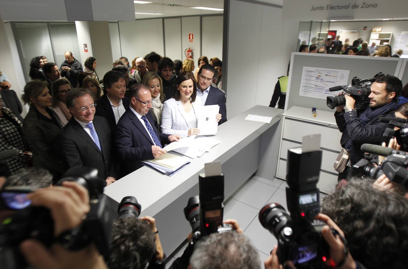 Presentación de las listas electorales en Valencia