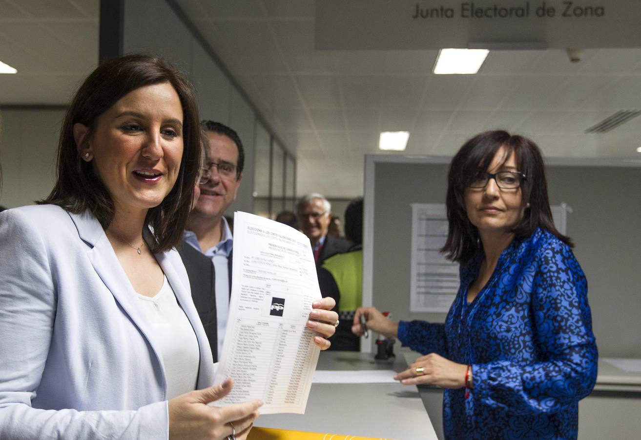 Presentación de las listas electorales en Valencia