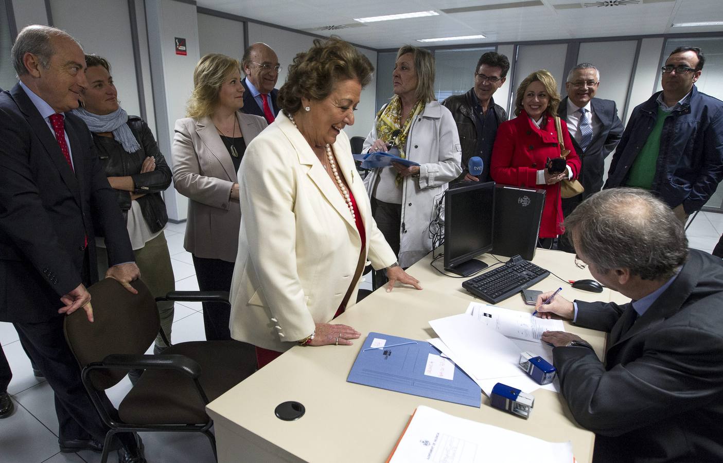 Presentación de las listas electorales en Valencia