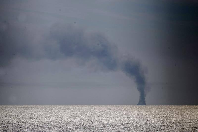 Evacuado un ferry por un incendio que hacía la ruta Palma-Valencia