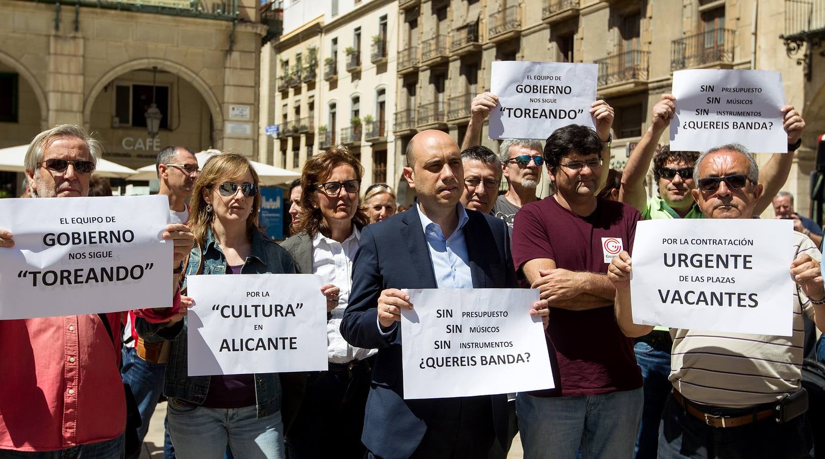 Protesta de la Banda Sinfónica de Alicante