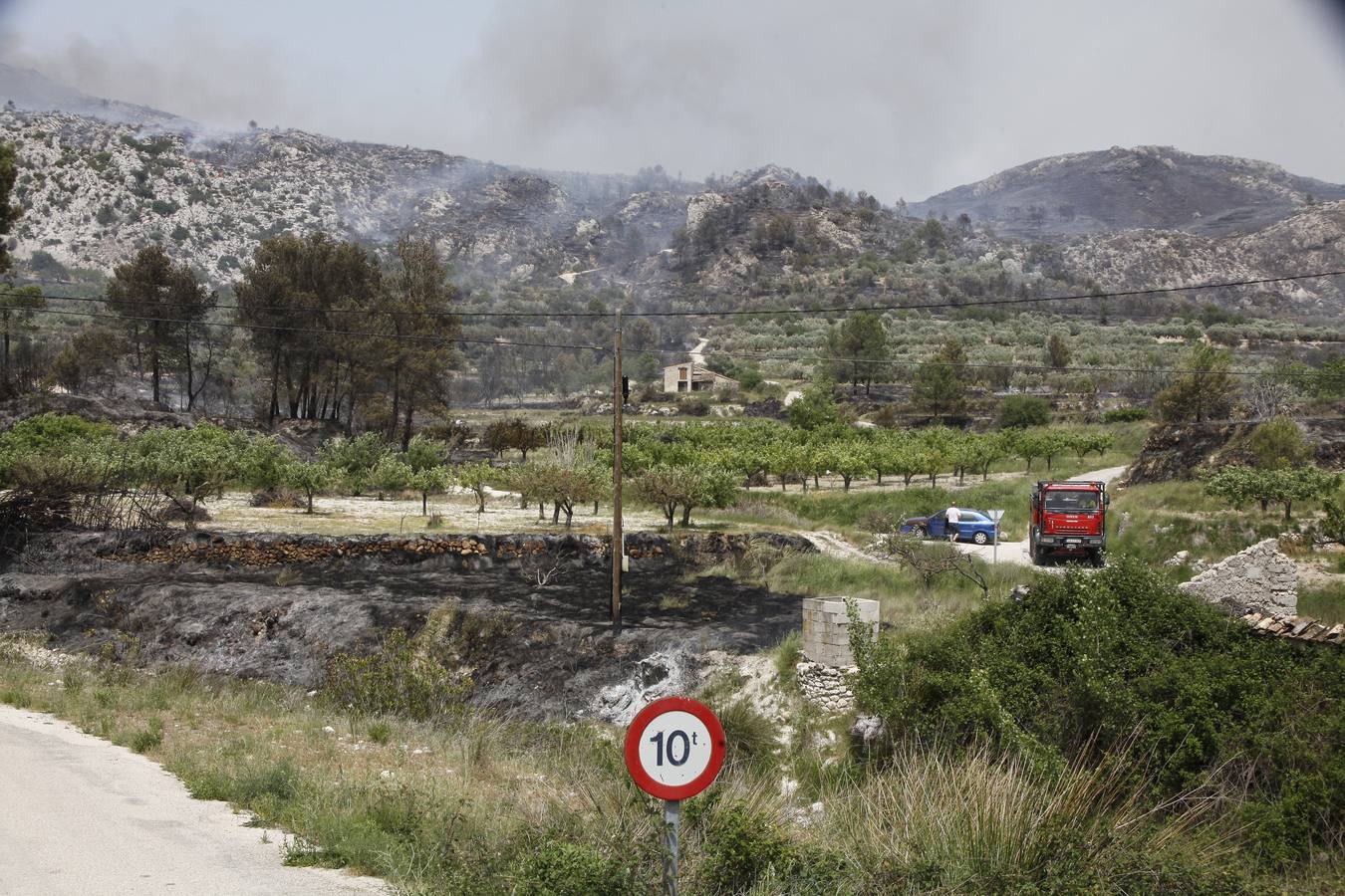 Incendio en Vall d&#039;Ebo