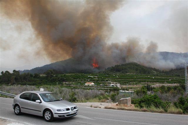 Incendio en Vall d&#039;Ebo