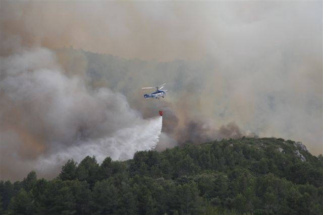 Incendio en Vall d&#039;Ebo