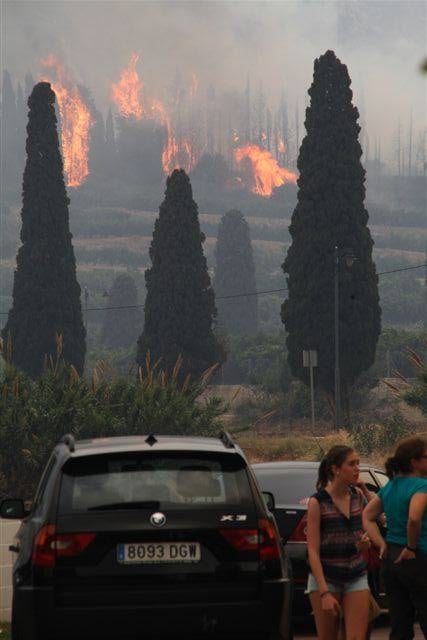 Incendio en Vall d&#039;Ebo