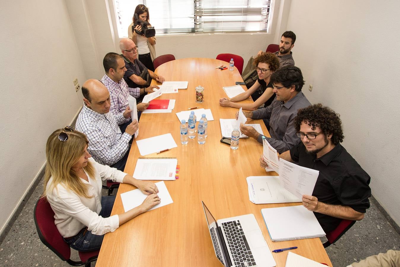 Reunión entre el PSPV y Guanyar Alacant