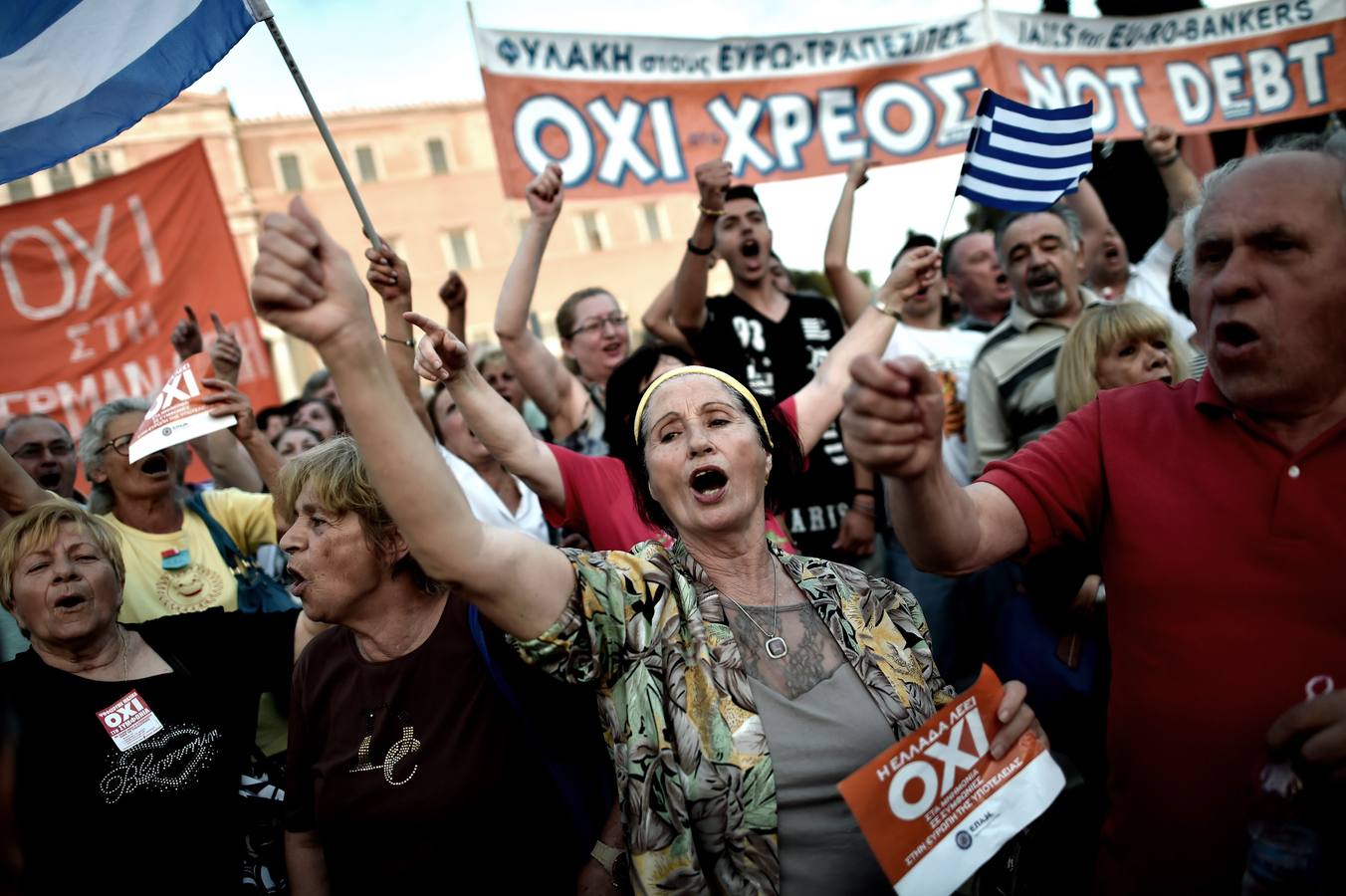 Cerca de 17.000 personas se manifestan a favor del &#039;No&#039; en el referéndum en Grecia